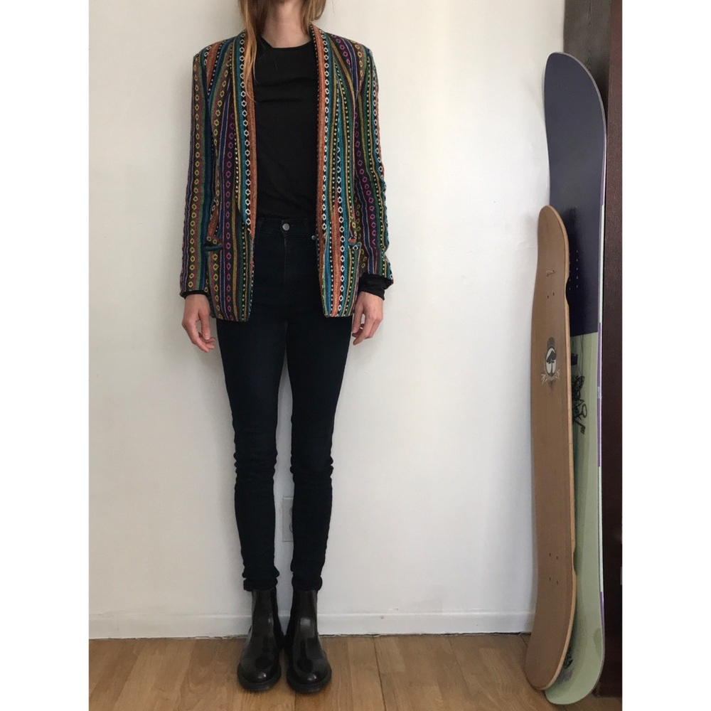 Gypsy Junkies Los Angeles Printed Blazer